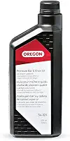 Oregon Óleo de corrente e barra premium 54-026 e lubrificante para motosserras, garrafa de 1 litro (946 ml)