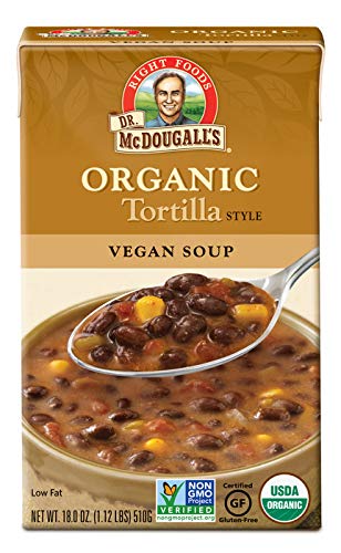 Dr. McDougall's Right Foods Organic Soup, Tortilla, 18-Ounce (Pack of 6)