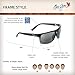 Maui Jim Men's and Women's Byron Bay Polarized Wrap Sunglasses, Marlin/Neutral Grey, Large