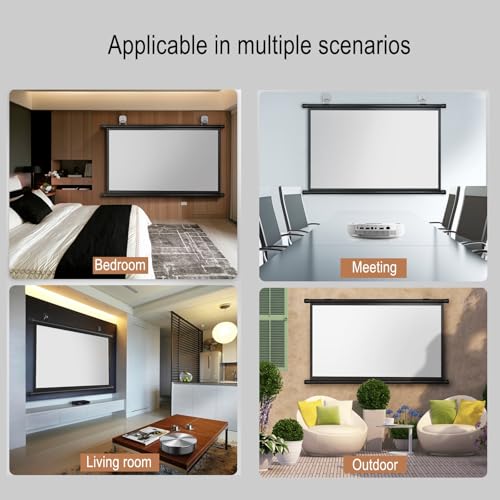 Pantalla manual para proyector 60" 4:3 16:9 DUHTFCY miniatura 6