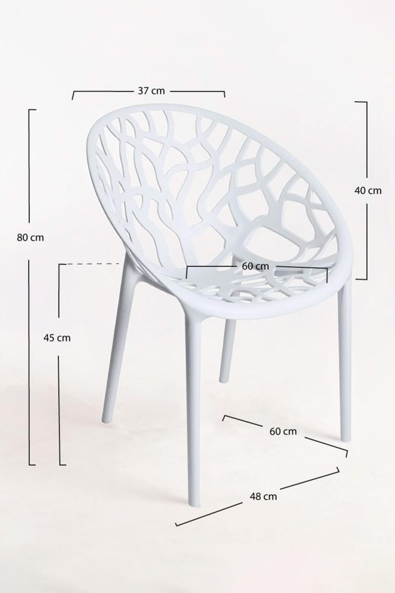 Regalos Miguel - Packs Sillas Jardín - Pack 2 Sillas Nido - Blanco