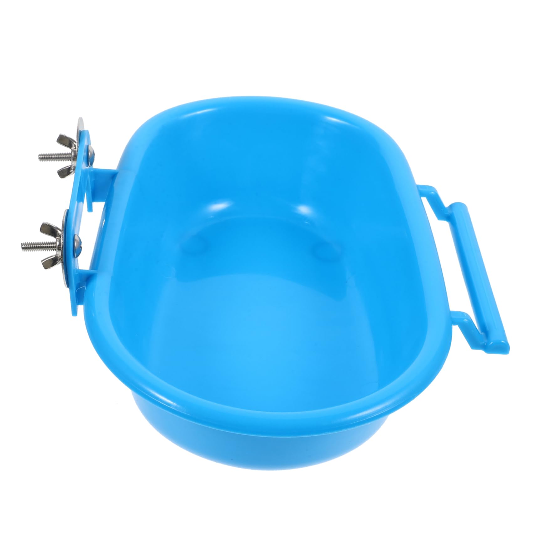 Mikikit Box Bird Bath Inflatable Bird Shower Bath Pool Big Parrot Shower Parakeet Bath Basin Parrot Bird Feeder Fountain Bird Bird Cages Bird Cage Accessories Lovebird Tub Pet Blue