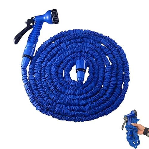Image of Drumstone (𝟏𝟎+𝟐 Years Warranty) Expandable Garden Hose Flexible Water Hose Pipe, Lightweight Magic Hose 18ft Durable Kink-Free Design Easy Storage with Spray Gun for Gardening Lawn Care & Car Wash