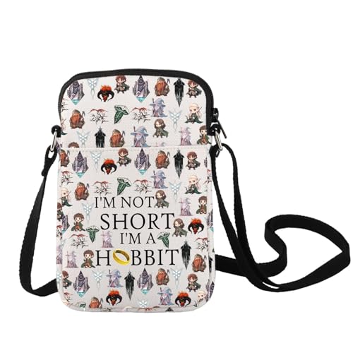 LEVLO Rings Movie Crossbody Bag Rings Fans Gift I'm Not Short I'm a Lord Shoulder Bag Lord Movie Merchandise