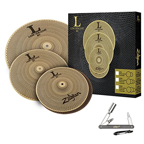 ZILDJIAN LV348 L80 LOW VOLUME CYMBAL SET W/ 13" HIHATS/14" CRASH/18" CRASH-RIDE With ZKEY