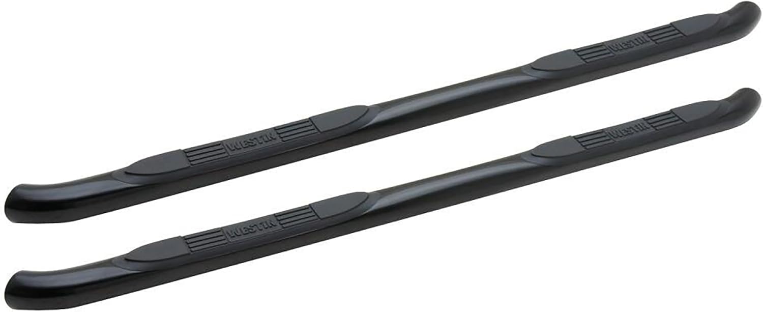 Westin 23-3255 E-Series 3 Round Nerf Bars fits 2007-2021 Tundra CrewMax Black Pair