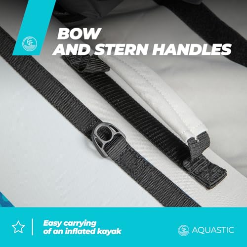 Kayak gonflable 2 places AQUASTIC anti-crevaison avec housse