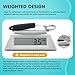 AuntyFey 4Pcs Weighted Adaptive Utensils, 45°Angled Parkinsons Utensils for Elderly, Weighted Utensils for Hand Tremors, 3.5oz Weighted Built Up Utensils for Parkinson, Disabled, Black, Left-Handed