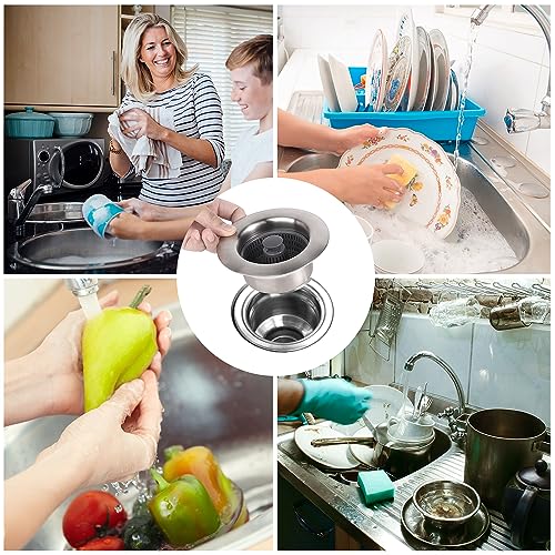 Colador para fregadero cocina acero inoxidable 3 en 1 miniatura 7