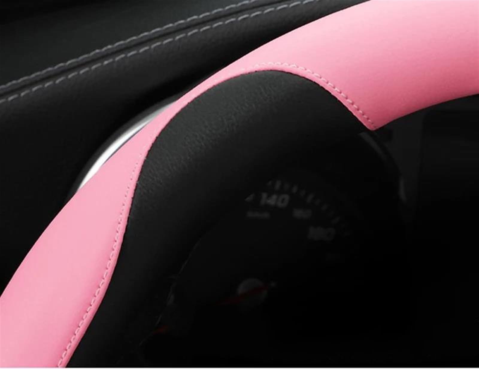 Interni Auto Antiscivolo Coprivolante In Pelle Microfibra Accessori Per Kia Per Stinger Per Soul 2018-2024(Titanium)
