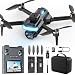 Foldable Drone with 1080P Camera for Adults, RC Quadcopter with 4.3″ HD Screen Controller, Brushless Motor, Obstacle Avoidance, Optical Flow, 2 Batteries, Gift for Beginners