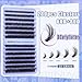 Fluff Lash Clusters 60D+80D Thick Eyelash Clusters D Curly Wispy Individual Lashes 10-18mm Cluster Eyelash Extensions 280pcs False Eyelashes DIY Flat Lash Extension by TOOCHUNAG