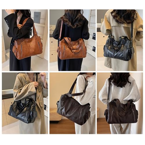 Stylish Women's Crossbody Bag Soft PU Leather Shoulder Bag Spacious Handbag for Shopping Commuting and Casual Travel3