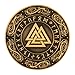 Viking & Norse Mythology 3D Challenge Coin - 1.574 Inch Color Zinc Alloy Collectible - Dual-Sided Design with Valknut & Warrior