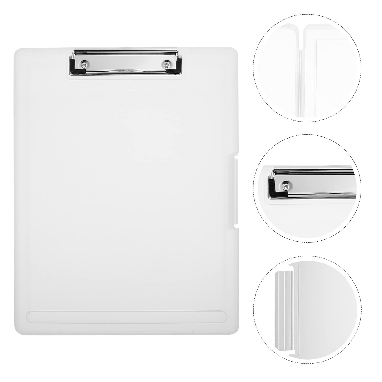 Klemmbrett-Ordner, Klemmbretter, Halter for Klassenzimmer, Schüler, Kunststoff, niedriger Ordner, Klemmbretter, Klemmbrett mit Stift, mit Papier, Brief, bequemes Schreiben, faltbar, 3 Stück