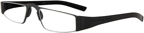 Porsche Design Gafas de lectura icónicas P8801, Negro +1.00 P
