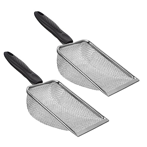 HOLIDYOYO 2Pcs Reptile Scooper Convenient Substrate Shovels for Litter Cleaning for Bearded Dragons Lizards Animals Easy Clean Design