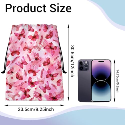 Image of Butterfly Grip Bags for Gymnasts Lightweight Drawstring Gym Bag
