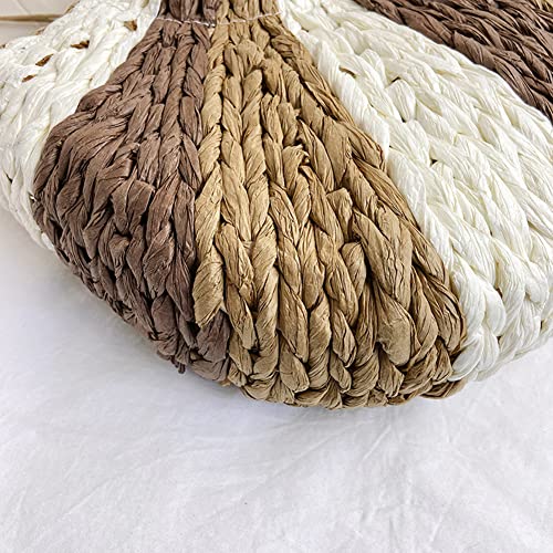 Sac à bandoulière tissé kaki抗变形16cm小包轻松度假 - 4