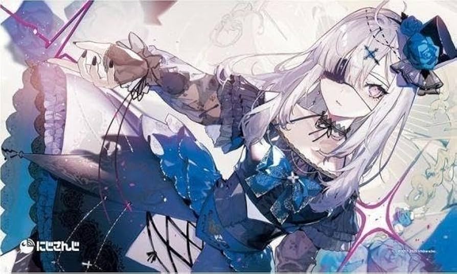 8枚　【新品・未使用】にじさんじ ラバーマット プレイマット NIJISANJI Battle Mode Type：Kuzuha＆Ibrahim】大判ラバー