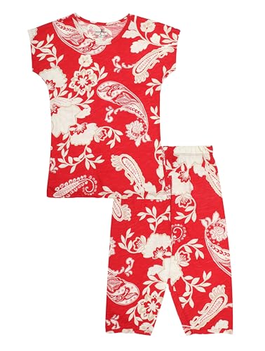 Image of NammaBaby Girl's Soft Cotton Night Suit (Printed T-Shirt & Pant Set /Girls Night Dress /Nightwear) Pack of 1