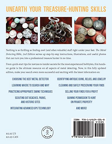 The Metal Detecting Bible, 2nd Edition: Even More Helpful Tips, Expert Tricks, and Insider Secrets for Finding Hidden Treasures (Fully Updated with the Newest Detecting Technology) 51zo4VyDEbL. SL500 - The Metal Detecting Bible, 2nd Edition: Even More Helpful Tips, Expert Tricks, and Insider Secrets for Finding Hidden Treasures (Fully Updated with the Newest Detecting Technology)