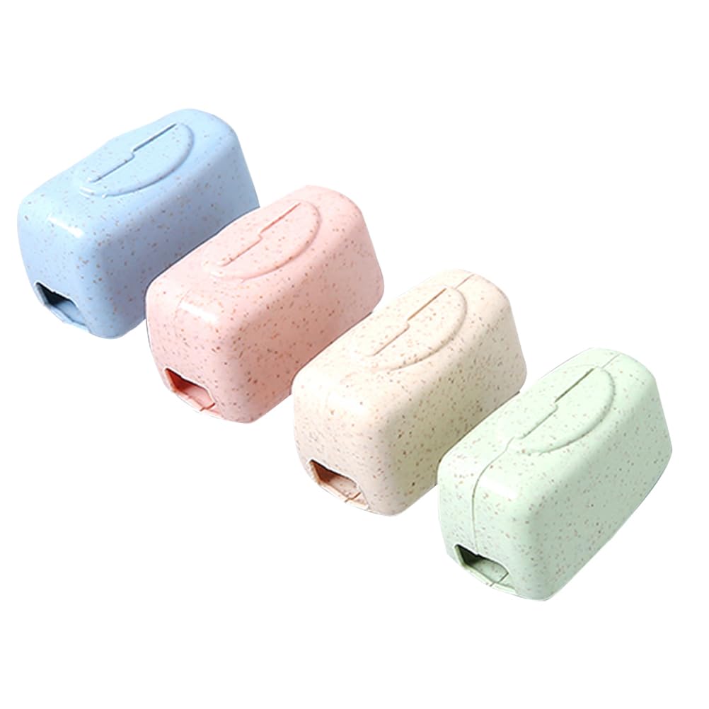 Amosfun 4pcs Travel Toothbrush Cover, Waterproof Toothbrush Caps