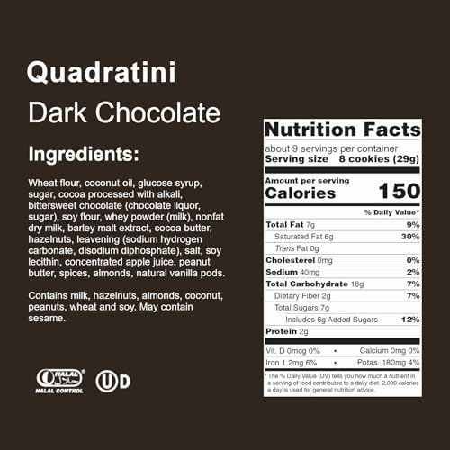 Image of Loacker Quadratini 6-Pack: Hazelnut, Dark Chocolate, Vanilla & Chocolate