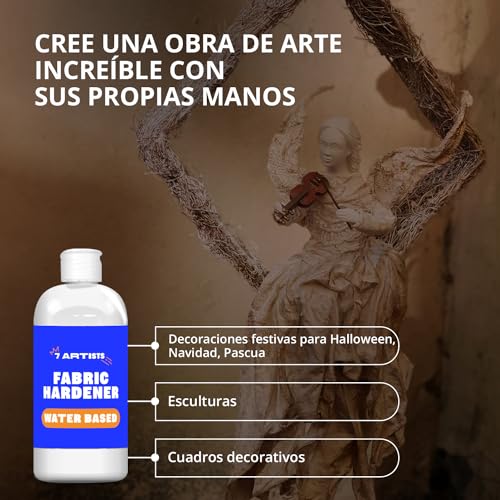 7 Artists Apresto para Ropa 500 ml Endurecedor Liquido Tela, Textil, de Tejidos