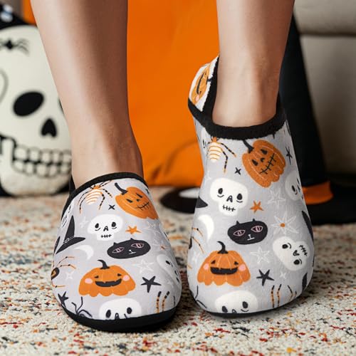 Image of ATHMILE House Slippers for Women Men Indoor Barefoot House Shoes Soft Socks | Furry Slip on Cozy Comfy Flexible Machine Washable Home Bedroom Travel Hospital Yoga Gifts for Mom Grandma