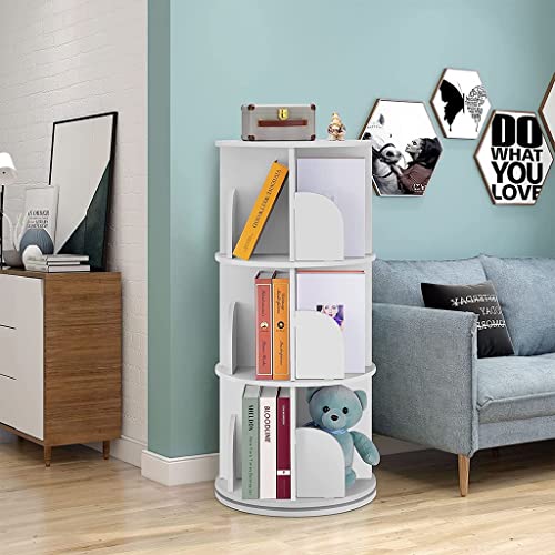 Colonne rotative blanche 40x40cm meuble rangement bureau à domicile - 5