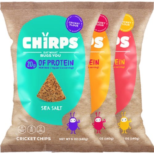Chirps Cricket Flour Chips - 5oz. (Pack of 3) (Variety)