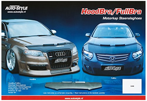 AUTO-STYLE Motorhauben Steinschlagschutz kompatibel mit Ford Fiësta VII Facelift 2013- Karbon-Look