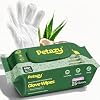 Petazy Pet Glove Wipes for Dogs & Cats – Hypoallergenic Thick Cleaning Gloves with Aloe & Coconut Oil for Paws, Face, Ears & Butt, Instant No Rinse Grooming Wipes to Deodorize and Hydrate, 25 Pack