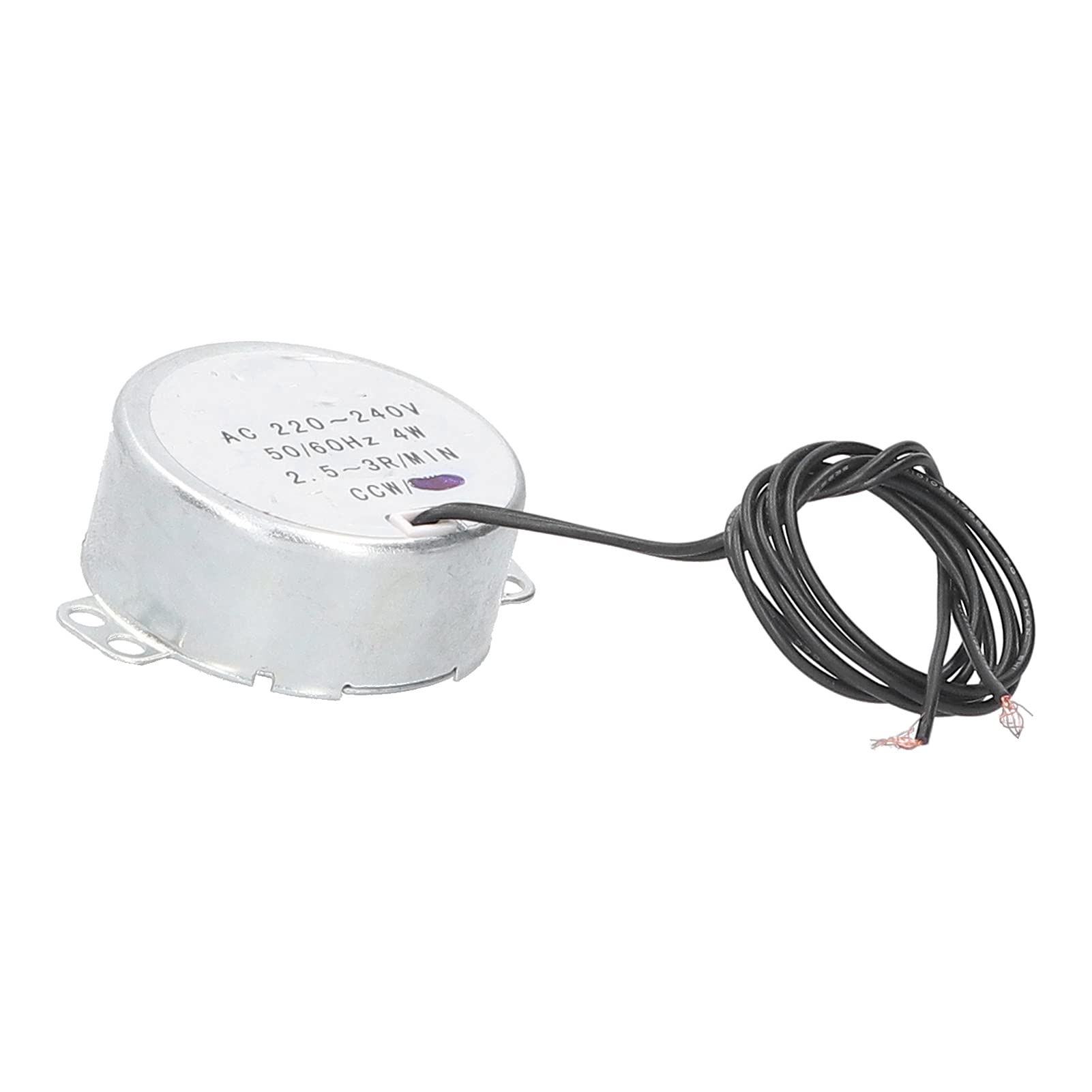 Micro Moteur Moteur Synchrone AC Aluminium Laiton TYC 50 220 240 V 2,5 3RPM 4W CCW Faible Bruit Couple Élevé Vitesse Constante pour Support d'affichage de Plateau Tournant de Chauffage de