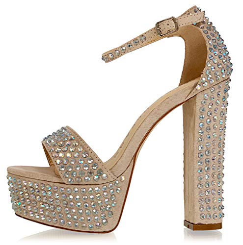 Marc Defang Carolina Cubas AB Crystal Pageant Model Runway Heels2