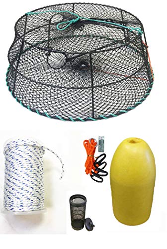KUFA Sports Tower Style Vinyl Coated Prawn Trap with Prawn Trap Accessory Combo (CT78+PHM1+HA2)