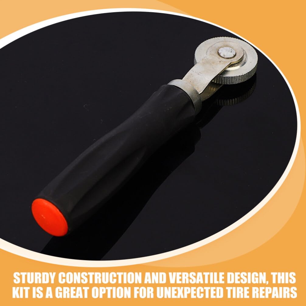 SOLUSTRE Kit di Riparazione Pneumatici Strumenti per Riparazione Pneumatici per Toppe Auto Biciclette Applicabile Auto Biciclette Motociclette