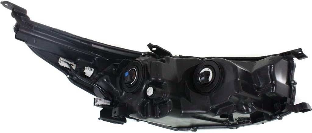 For 2014 2015 2016 Toyota Highlander Headlight Assembly Pair Driver and Passenger Side Chrome w/Bulbs DOT Certified For TO2502221