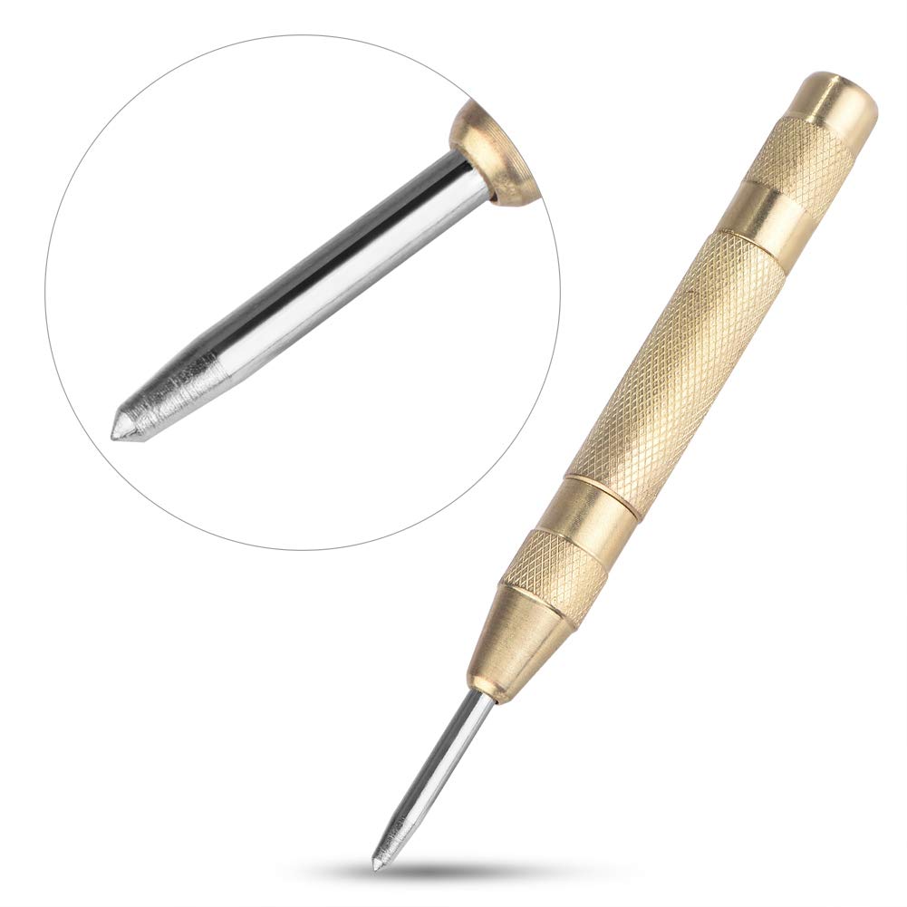 Punzone Centrale Automatico A Molla - 2 Pezzi Per Foratura Preciso Su Metallo E Vetro - Foto 5