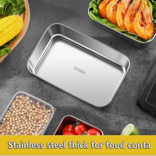 Caja rectangular para almacenar alimentos en refrigerador sin perder frescura 8