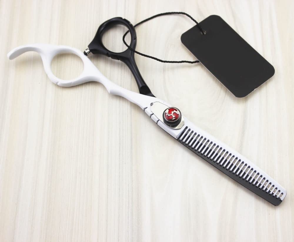 Nożyczki do cięcia włosów, 6,0-calowy profesjonalny zestaw nożyczek do cięcia włosów, nożyczki do przerzedzania, nożyczki fryzjerskie, narzędzia，White