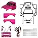 INJORA IR60-24 Pickup Hard Body Shell with Bed Rack for 1/24 RC Crawler SCX24 Defender Bronco 4Runner(Pink)