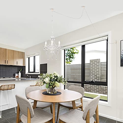 Antique House White Chandelier Plug In Chandelier Crystals Chandeliers 3 Light Small Chandelier For Girls Room #TOP6