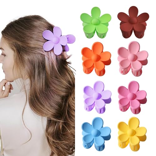 Flower Hair Claw Clips 8PCS