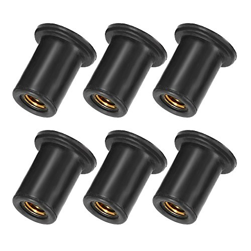 DECDEAL 6 unidades M4 / M5 / M6 Kayak Rubber Well Nuts Fixador Wellnuts Kayak Acessórios