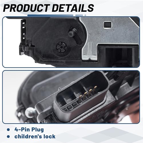 Image of KELOKE Door Latch Lock Actuator Compatible with Kia Sorento 2011 2012 2013 2014 2015, Rear Right Passenger Side, Replace# 81420-2P000 814202P000