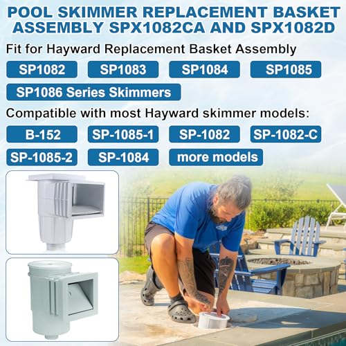 Image of SPX1082CA Pool Skimmer Basket & SPX1082D Basket Support Ring