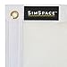 SimSpace Noise and Impact Absorbing Foam Backing for Impact Projector Screen - Premium Golf Accessories for Sound Dampening and Wear Reduction, Easy Bungee Cord Attachment, 2.3 x 2.575 Meters