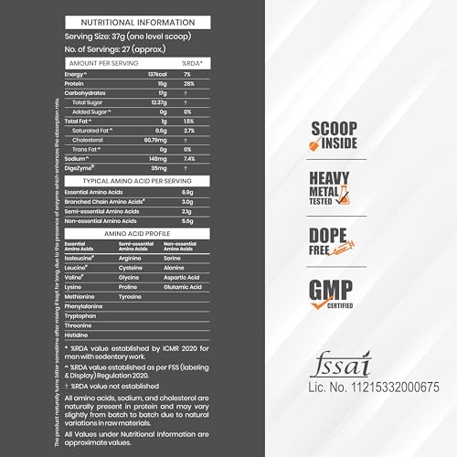 Image of AS-IT-IS ATOM Beginners Whey Protein 1kg | Accelerates Muscle-building | Increases Body Strength | Mango fusion